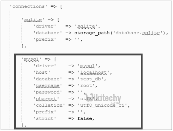  database configuration